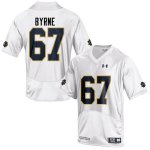 Notre Dame Fighting Irish Men's Jimmy Byrne #67 White Under Armour Authentic Stitched College NCAA Football Jersey JEI7499TL
